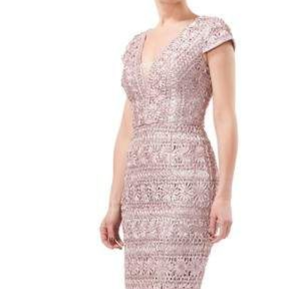 New! Js Collections Mesh Inset Soutache Sheath Dr… - image 2